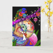 BINDI CHOWLIDAYカード カード (黄色い花)