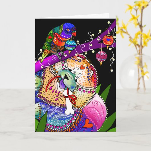 BINDI CHOWLIDAYカード カード (黄色い花)