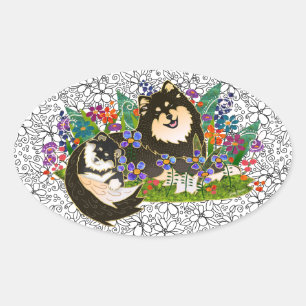 BINDI Finnish Lappundスタンプ 楕円形シール