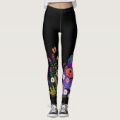 BINDI FRENCHIE-のフレンチ・ブルドッグのレギング レギンス (正面)