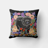 BINDI GARDENパーティー – チャウピロー（黒） クッション (裏面)