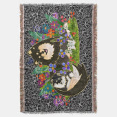 BINDI LAPPYフィンランドのラプンド織タペストリーのスロー スローブランケット (正面縦)