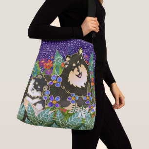 BINDI LAPPYフィンランドのLapphund crossbody/orのトートバック クロスボディバッグ