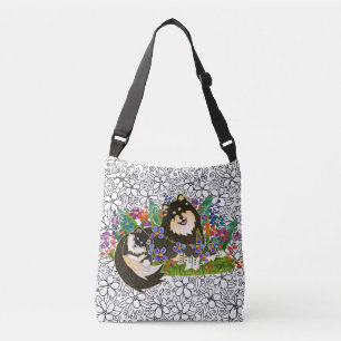BINDI LAPPYフィンランドのLapphund crossbody/orのトートバック クロスボディバッグ