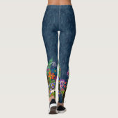 BINDI LAPPYフィンランド語ラプファンブルーデザイナーレギンス レギンス (裏面)