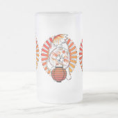 BINDI MI TANG – チャウ – すり付きマグカップ2サイズ フロストグラスビールジョッキ (中央)