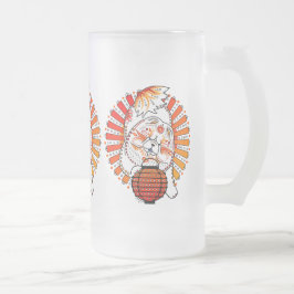 BINDI MI TANG – チャウ – すり付きマグカップ2サイズ フロストグラスビールジョッキ