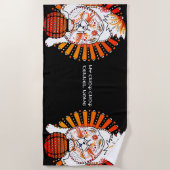 BINDI MI TANG – チャウ – ドッグタオルの年 ビーチタオル (正面)