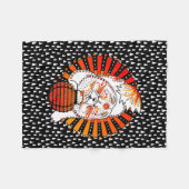 BINDI MI TANG – チョウ – 犬の毛布の年 フリースブランケット (正面(横))