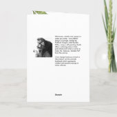 BINDI MINGSIEのクリーム色の食事の挨拶状 カード (裏面)