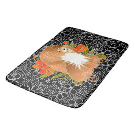 BINDI MINGSIE赤いチャウクレートまたはバスマット バスマット