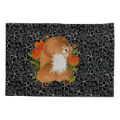 BINDI MINGSIE赤いチャウピローケース2サイズ 枕カバー (裏面)