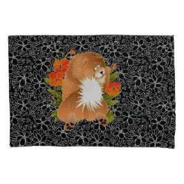 BINDI MINGSIE赤いチャウピローケース2サイズ 枕カバー