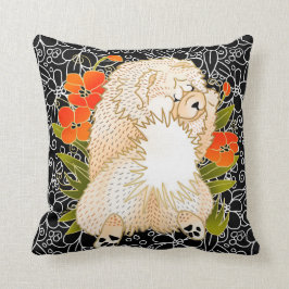 BINDI MINGSIE – クリームチャウピロー右離れ/向向 クッション