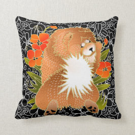 BINDI MINGSIE – 赤いチャウピロー右離れ/向向 クッション