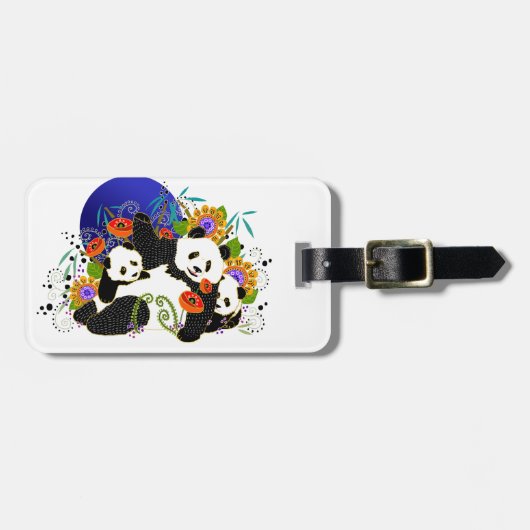 BINDI PANDAS 2スタイルラゲージタグ ラゲッジタグ (正面横)