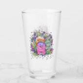 BINDI PLAYDATの食事16ozのガラスデザインの前部及び背部 タンブラーグラス (裏面)