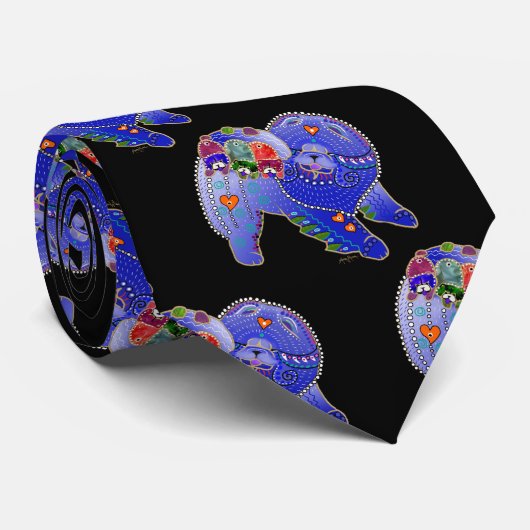 BINDI ROUGH CHOW – デザイナーネクタイ ネクタイ (ロール)