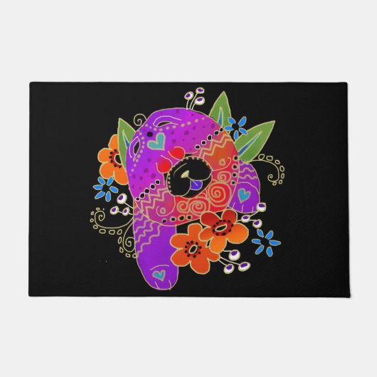 BINDI ROUGH CHOW - DOOR MAT choose size ドアマット (正面)