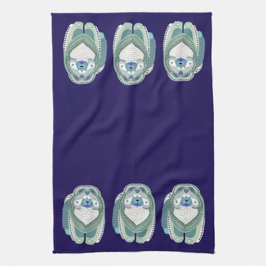 BINDI SOPHIEのリングサイドタオルか台所タオル キッチンタオル (縦)