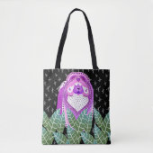 BINDI SOPHIEの紫色の食事のトートまたは十字の遺体袋 トートバッグ (正面)