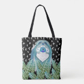 BINDI SOPHIEの青い食事のトートまたは十字の遺体袋 トートバッグ (裏面)