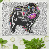 BINDI SUGARSPAL Chow – キッチンまたはドッグショータオル キッチンタオル (折り畳み)