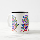 BINDI TURTLEマグ選択の背景とスタイル ツートーンマグカップ (正面左)