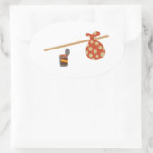 Bindle & Beans 楕円形シール (バッグ)