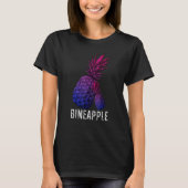 Bineapple Pineapple Bisexual Pride Bisexuality Fla Tシャツ (正面)