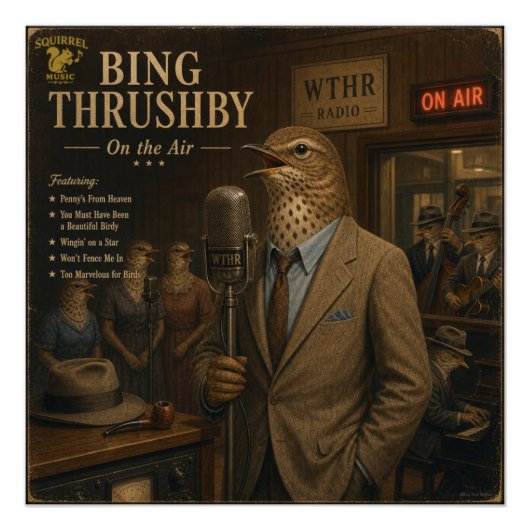 Bing Thrushby アルバム: パロディ ポスター (正面)