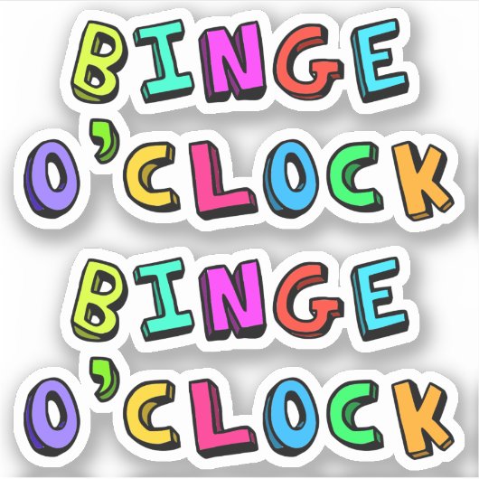 Binge O、クロック シール (正面)