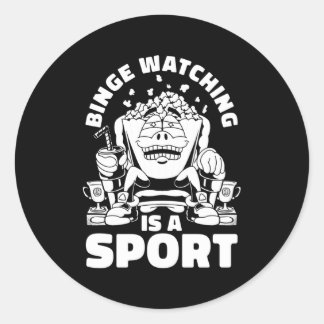Binge Watching Tv Programs Show Series Movies ラウンドシール