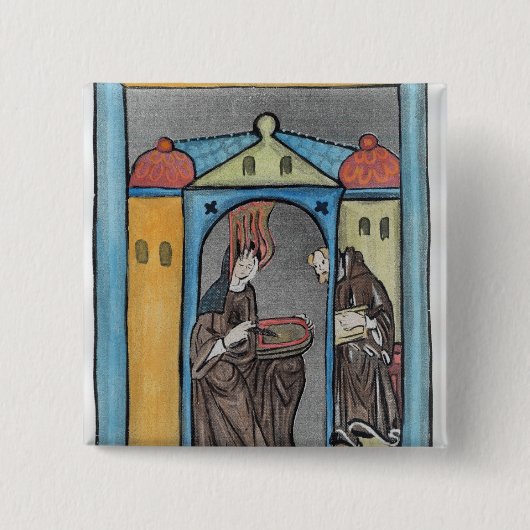 BingenのHildegard 缶バッジ (正面)