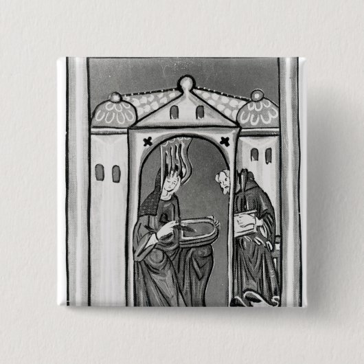 BingenのHildegard 缶バッジ (正面)