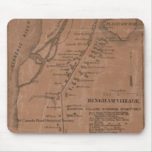 Bingham 1860の地図のマウスパッド マウスパッド