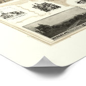 Binghamton, NY Panoramic Map - 1901 ポスター (角)