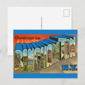 Binghamton NY Vintage Postcard ポストカード (正面/裏面)