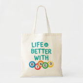 Bingoで人生は良い トートバッグ (正面)