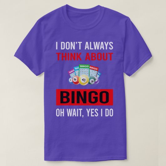 Bingoにつ考えいて Tシャツ (デザイン正面)