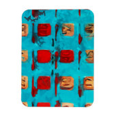 BINGOカード抽象芸術印象主義 マグネット (縦)