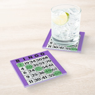 BINGOカード ガラスコースター