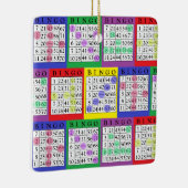 BINGOカード | BINGO愛好家のギフトクリスマス セラミックオーナメント (右)