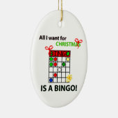 BINGOクリスマスのビンゴが欲しい セラミックオーナメント (右)