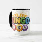 BINGOパッチワークアップリケ マグカップ (正面左)