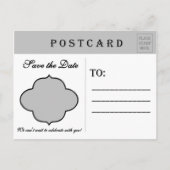 Bingo日付を保存する白黒はがき 案内ポストカード (裏面)