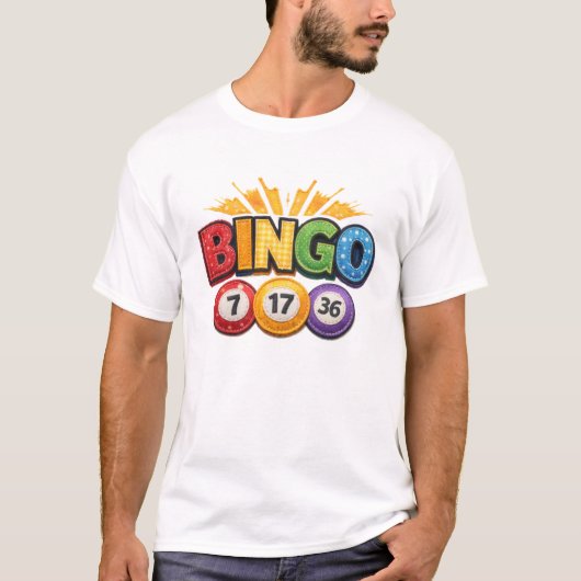BINGO パッチワーク アプリケ Tシャツ (正面)
