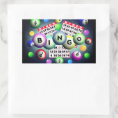 Bingo     長方形シール (バッグ)