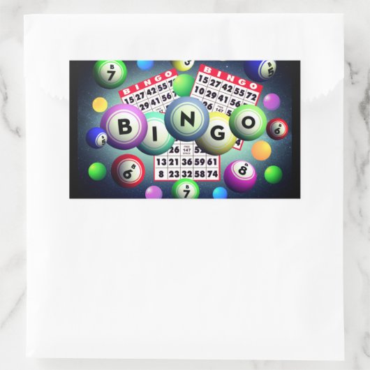 Bingo     長方形シール (バッグ)
