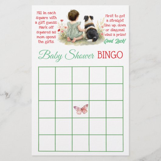  Bingo and Who Knows Mommy Best | Baby Shower チラシ (正面)